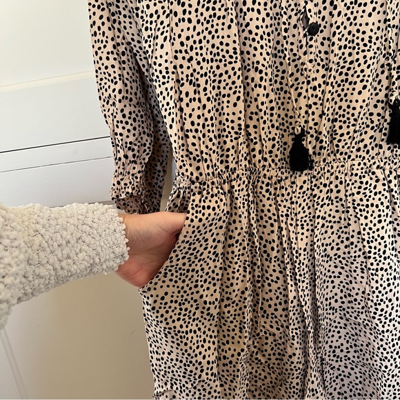 ANTHROPOLOGIE Black Tan Romper by Beachgold Size Small NWT - Picture 6 of 13